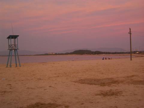 志賀島の夕景
